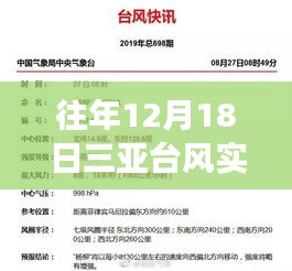 揭秘往年三亚台风实时动态图，领略风云变幻之美的三亚台风之旅（12月18日台风动态图小红书推荐）