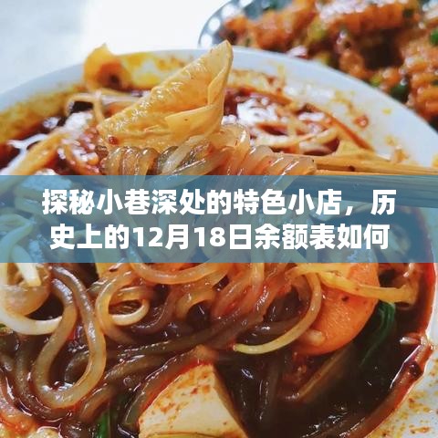 探秘小巷深处的特色小店，历史上的十二月十八余额实时呈现之旅