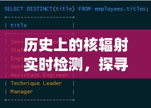 历史上的核辐射实时检测，探寻数据背后的故事与真相