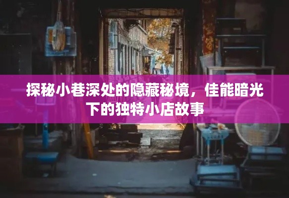 探秘小巷深处的隐藏秘境，佳能镜头下的暗光小店故事