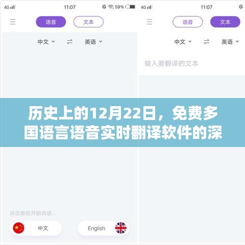 免费多国语言语音实时翻译软件的深度评测与介绍，历史性的12月22日回顾