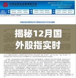 揭秘12月国外股指实时行情深度解析三大要点