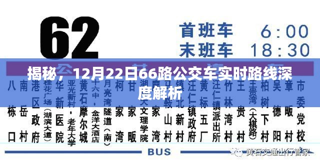 揭秘，深度解析12月22日66路公交车实时路线全程揭秘