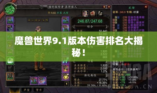 魔兽世界9.1版本伤害排名大揭秘！